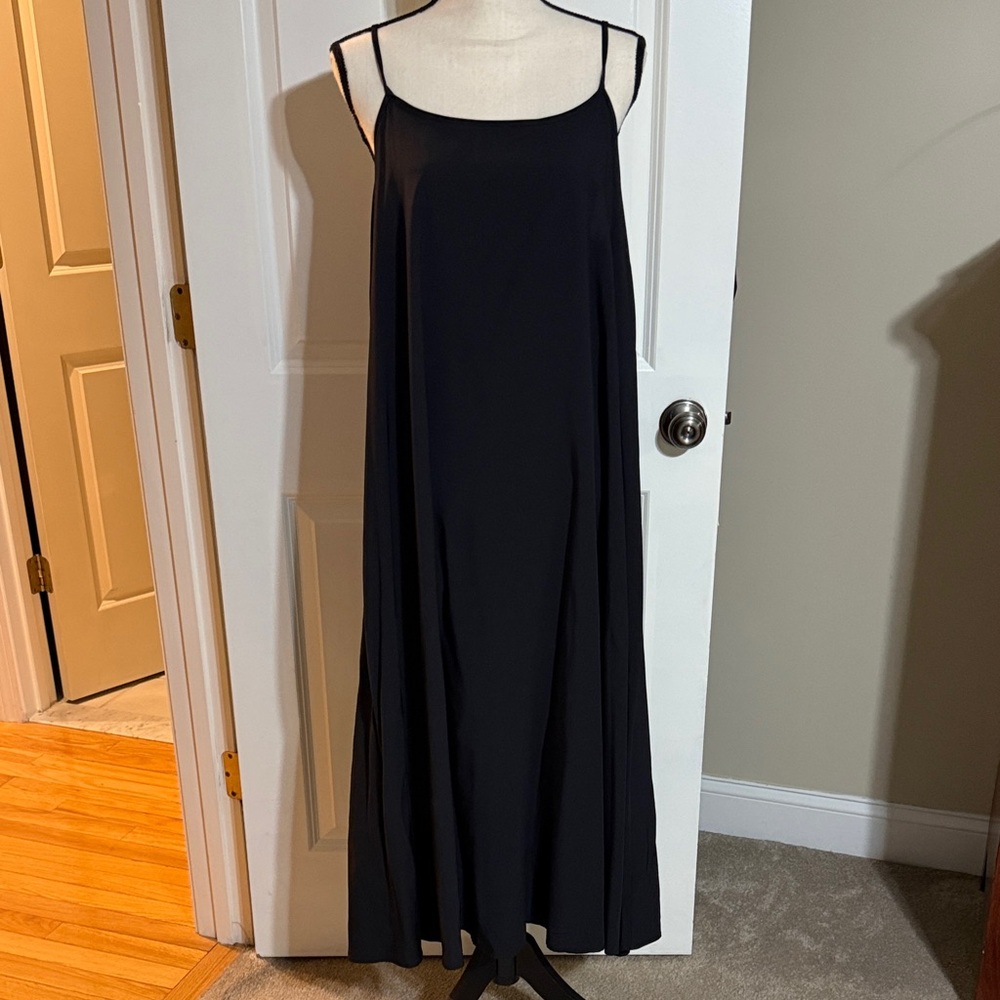 Molly Bracken Black Maxi Slip Dress